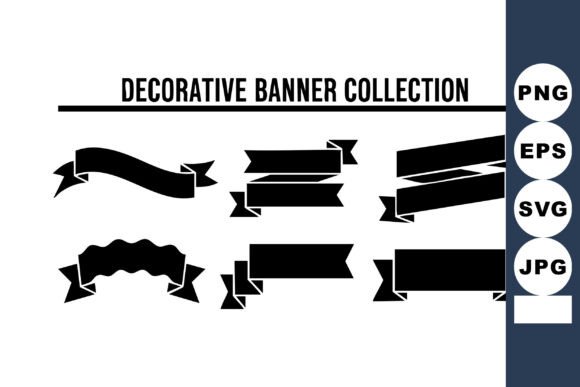 Black Silhouette Banners for Modern Design