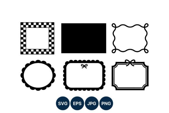 Black White Decorative Frames Vector: Graphics & Illustrations for Local Branding