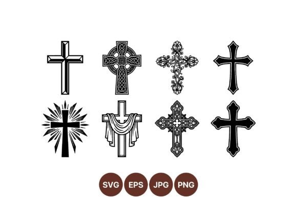 Decorative Christian Cross Collection: Graphics & Illustrations