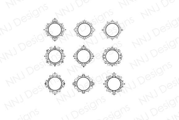 Decorative Circle Frame SVG: Graphics & Illustrations for Local Branding