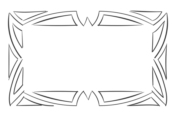 Decorative Frame Graphics: Blank Square Border Illustrations