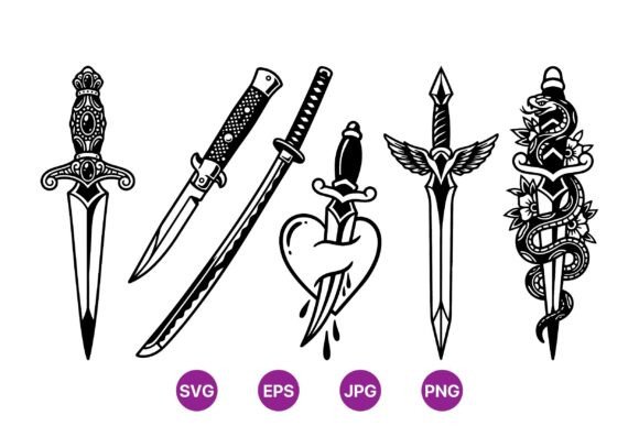 Decorative Sword Clipart Designs: Graphics & Illustrations