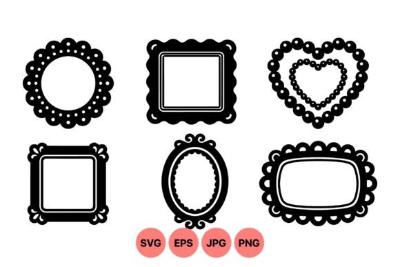 Decorative Vintage Frame Clipart Set