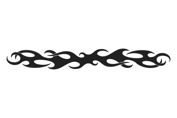 Decorative Vinyl Decal Black Shape. Orna: Graphics & Illustrations