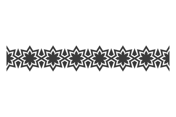 Eastern Ornament Border for Graphics and Illustrations