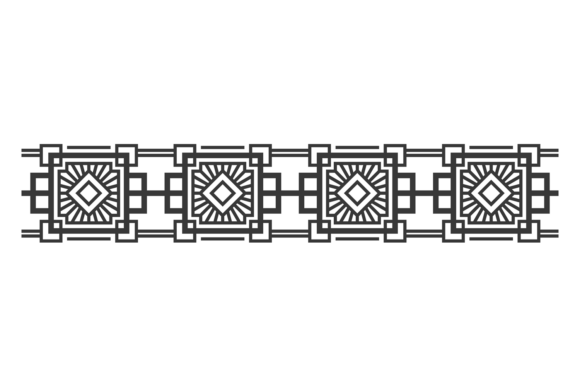 Elegant Decorative Border Pattern for Graphics and Illustrations