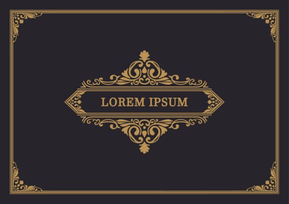 Elegant Retro Decorative Badge Graphics