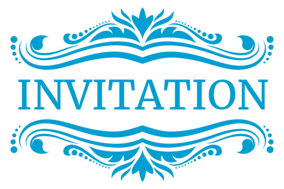 Invitation Decorative Header. Calligraph: Graphics & Illustrations for Editorial Polish