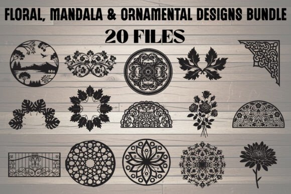 Mandala Decorative Border Set: Graphics & Illustrations for Creative Sellers