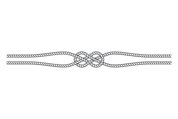 Marine Knot Decorative Border: Nautical Graphics & Illustrations