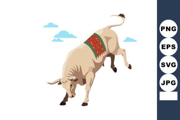 Powerful Bull Graphic for Bold Branding