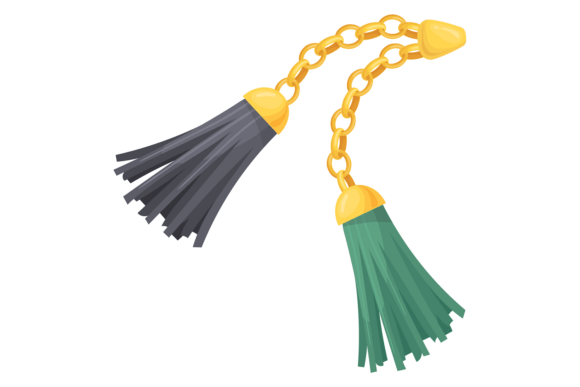 Tassel Charm Cartoon Icon: Graphics & Illustrations