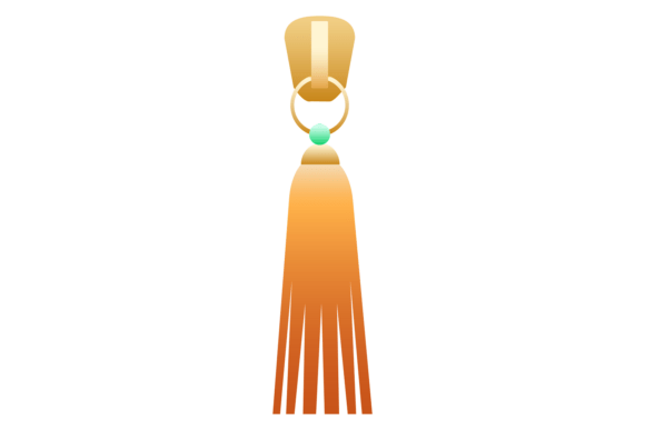 Tassel Zip Slider Icon: Graphics & Illustrations